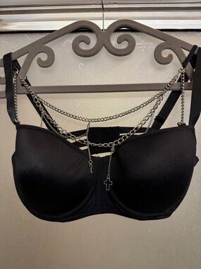 Marlies Dekkers Black Chain-Detail Balconette Bra - Women Intimates